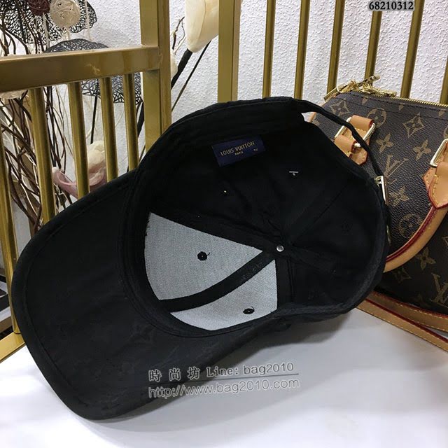 LV男女同款帽子 路易威登絲綿愛心經典印花鴨舌帽棒球帽  mm1397